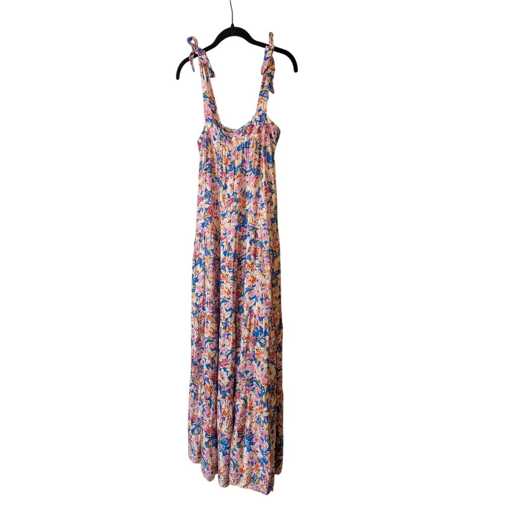 FRNCH Amira Maxi Dress in Provence Floral Size Medium Cottagecore Preppy - Picture 5 of 10